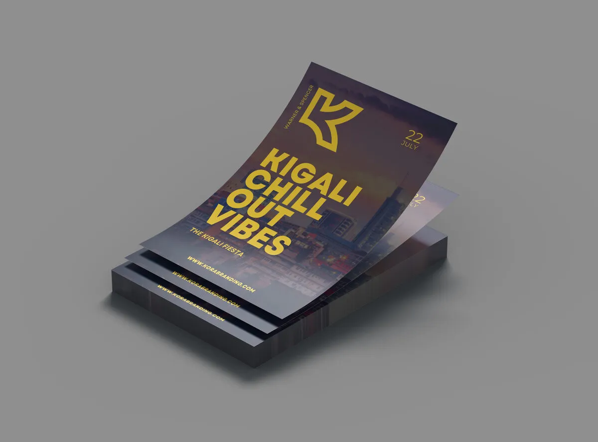 Flyers, brochures and posters Kigali Rwanda