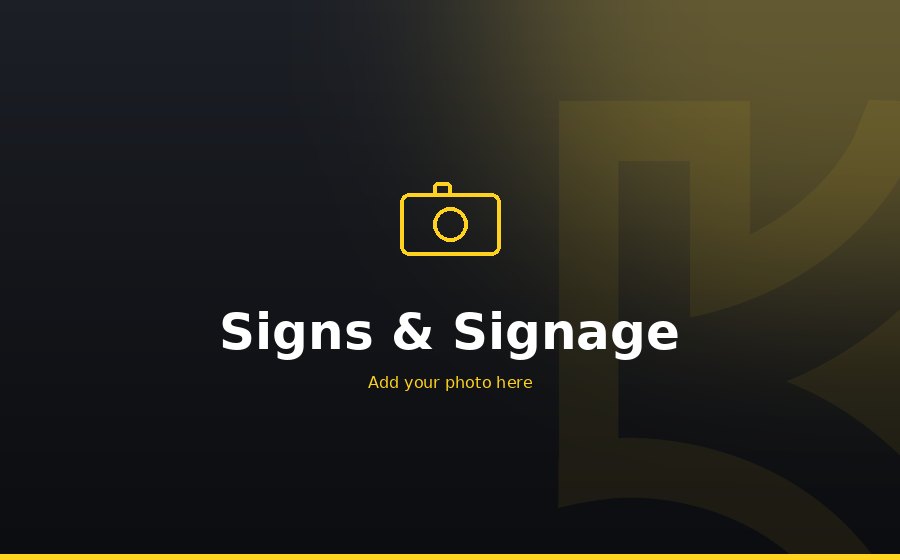 Signs, displays and signage Kigali Rwanda