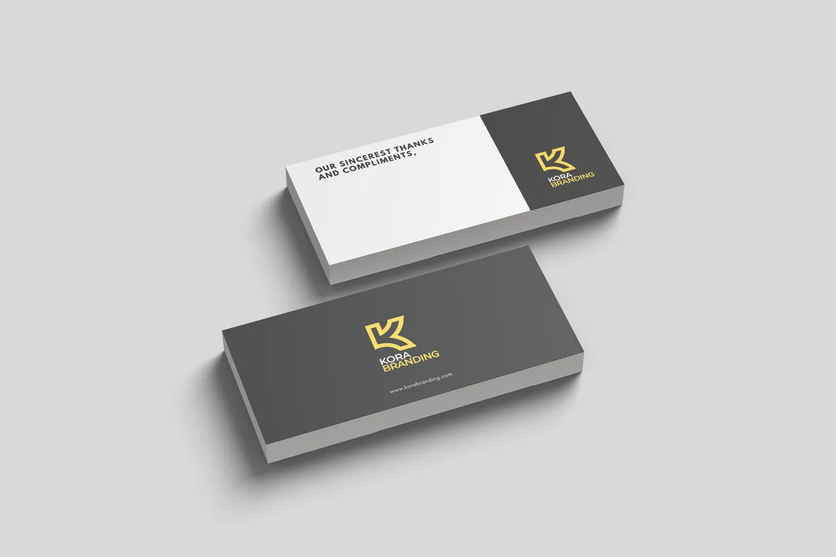 Compliment Slips - Branded with-compliments slips.