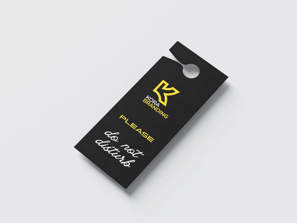 Door Hangers - Die-cut promotional door hangers.