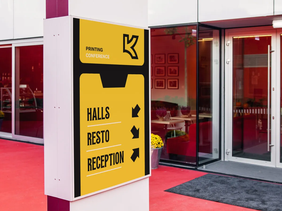 Event Signage & Wayfinding - Signalétique directionnelle d'événement.