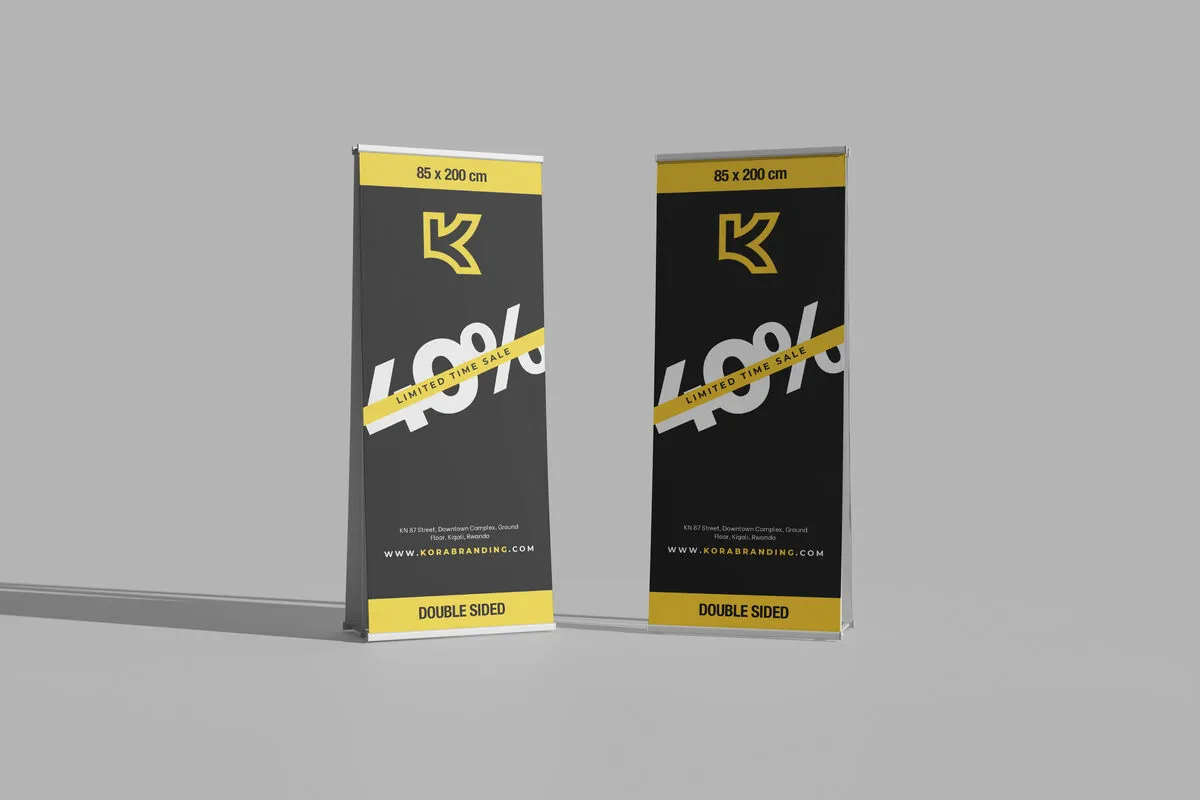 Roll-up / Pull-up Banners - Portable retractable banner stands.