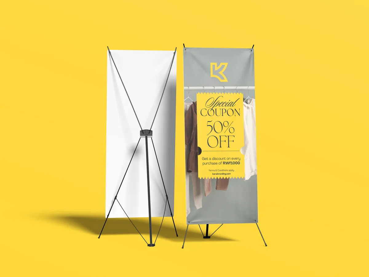 X-Banners - Lightweight X-frame displays.