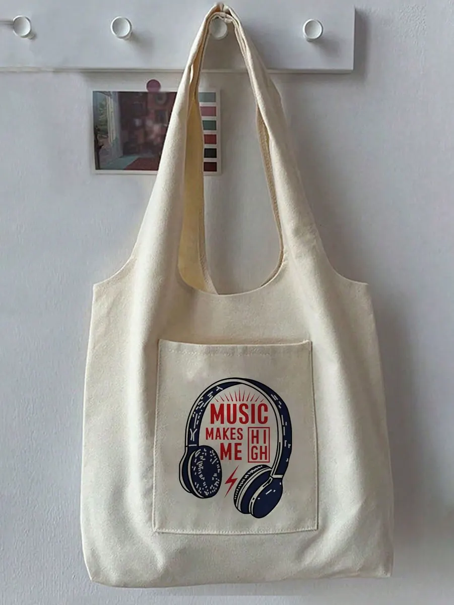 Tote bag en toile avec impression graphique quadrichromie - Kora Branding, Kigali
